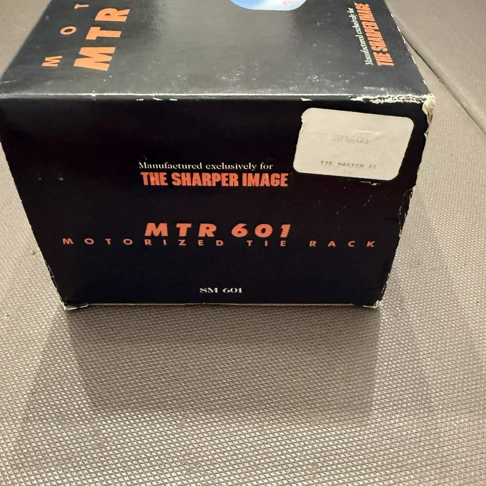 The Sharper Image Motorized Tie Rack for Closet 60 Hooks MTR 601 Vintage New